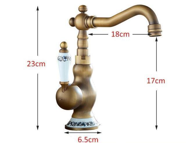 Vintage Brass Faucet - Nordic Side - 12-13, bathroom, bathroom-collection, bathroom-faucet, fab-faucets, faucet, feed-cl0-over-80-dollars, kitchen, kitchen-faucet, renovation, sink, sinks, ta