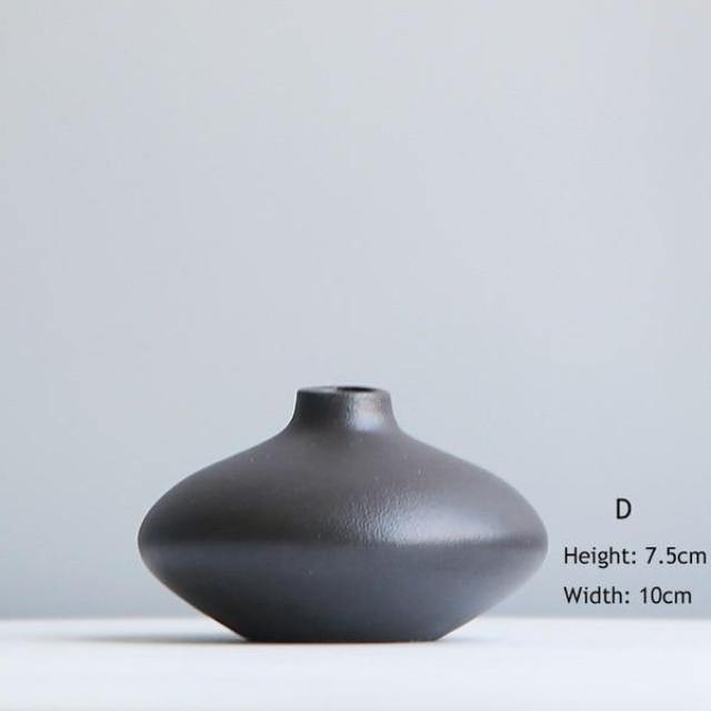 Minimal Blues Ceramic Vase - Nordic Side - 