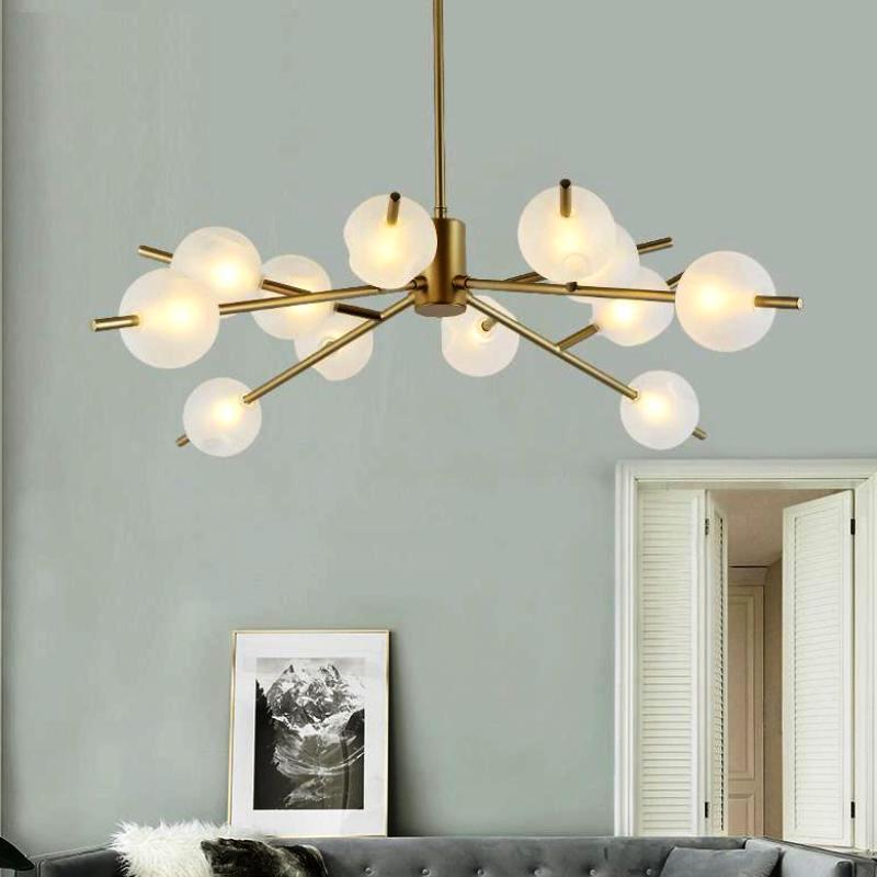 Golden Branches Chandelier - Nordic Side - 