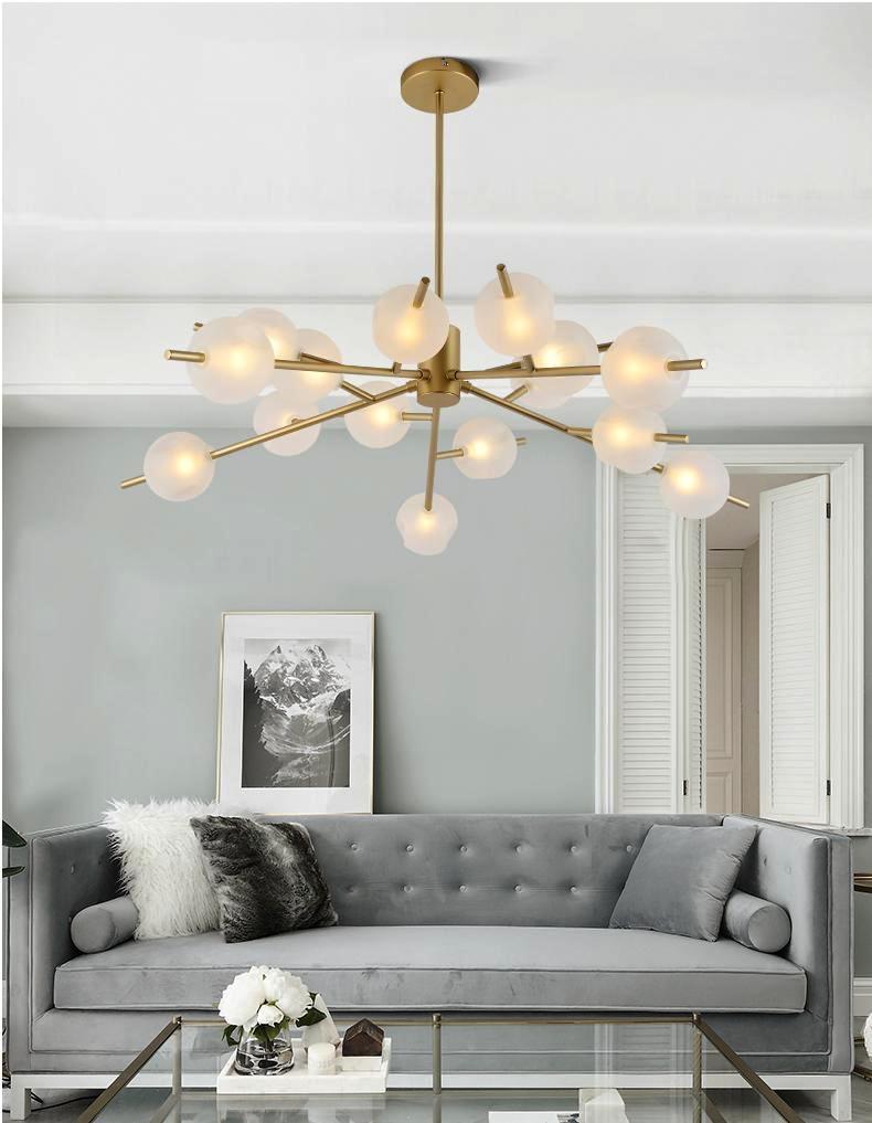 Golden Branches Chandelier - Nordic Side - 