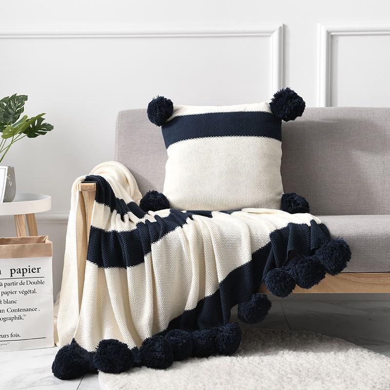 Hugo - Baubles Fringe Knit Throw Blanket - Nordic Side - 06-04, feed-cl0-over-80-dollars