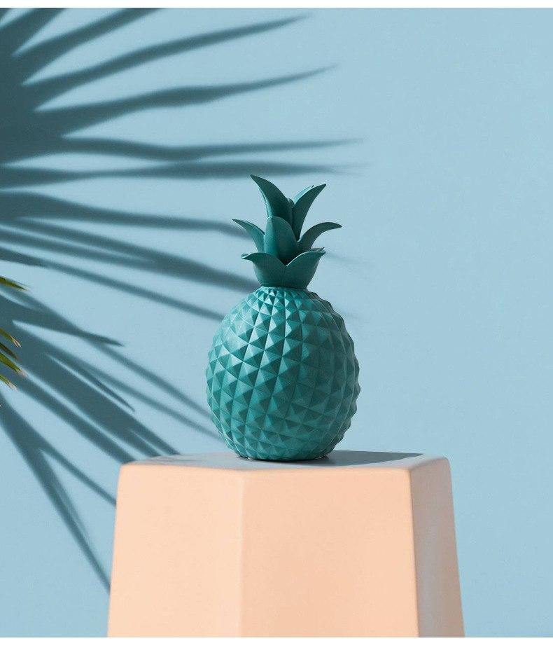 Pastel Ceramic Pineapple Model - Nordic Side - 