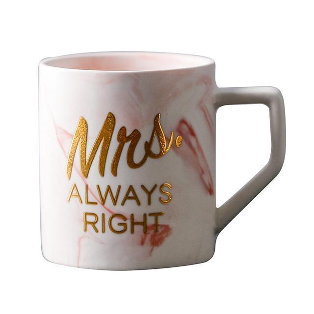 Marble Bronzing Mr&Mrs Mug - Nordic Side - 