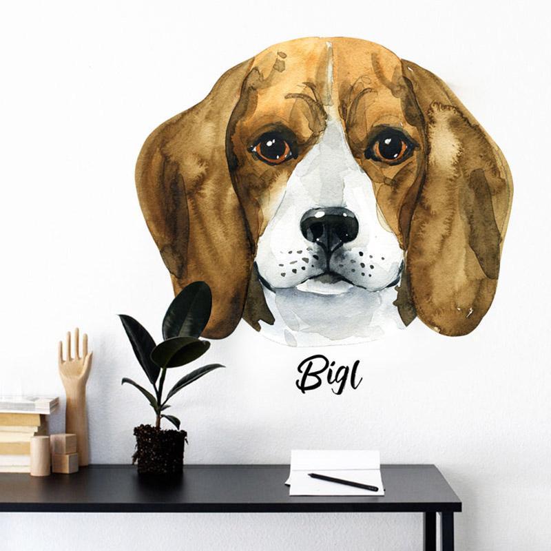 Bigl Dog Wall Stickers - Nordic Side - 