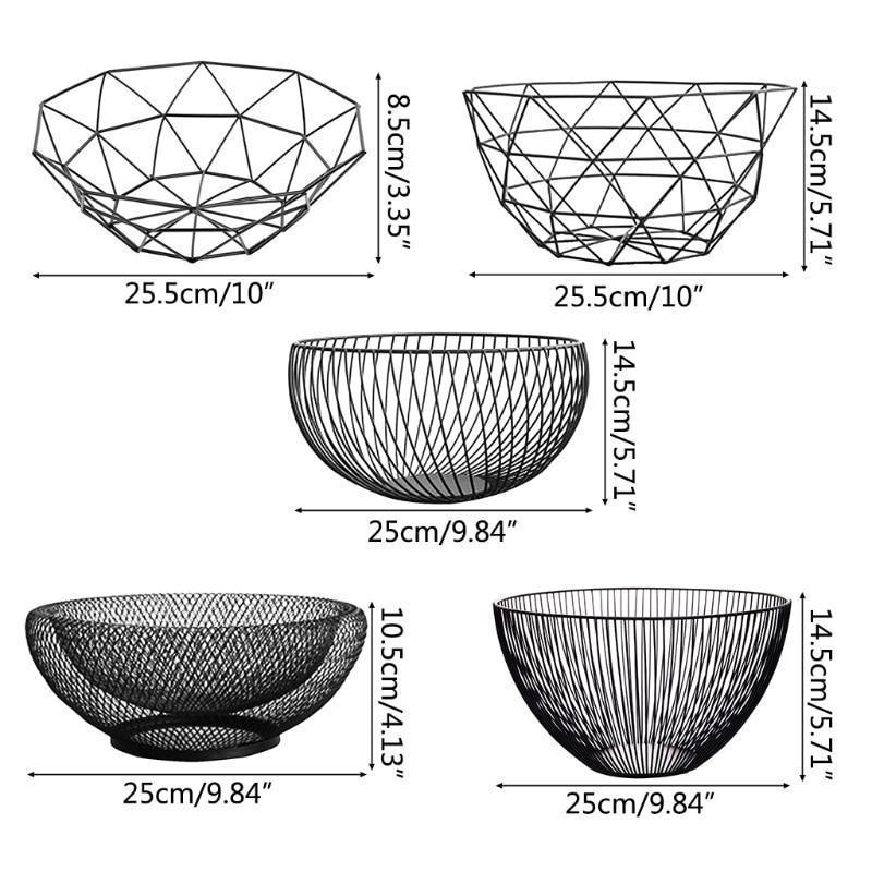 Voce - Modern Nordic Geometric Metal Baskets - Nordic Side - 01-07