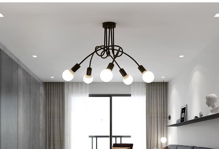 Modern Industrial Loft Chandelier - Nordic Side - 03-08, best-selling-lights, chandelier, feed-cl0-over-80-dollars, hanging-lamp, industrial, lamp, light, lighting, lighting-tag, modern, mode