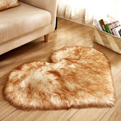 Cora - Faux Sheepskin Love Heart Rug - Nordic Side - 04-22, feed-cl0-over-80-dollars, large-rug, modern, modern-nordic, modern-rug, nordic, round-rug, shaggy-rug