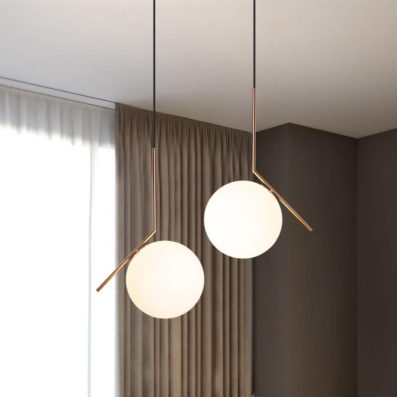 Skopta - Modern Minimal Gold Pendant Light - Nordic Side - 