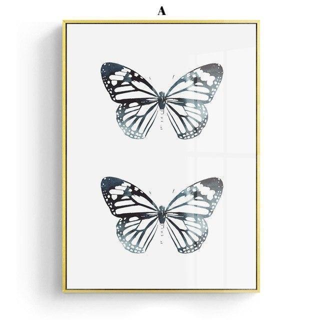 Black Butterfly & Lips Wall art - Nordic Side - 