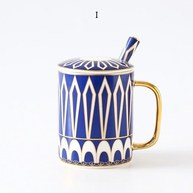 Art Deco Mug with Lid - Nordic Side - 