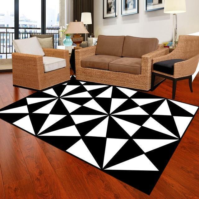 Bold Print Rug - Nordic Side - 12-05, abstract-rug, area-rug, door-mat, geometric-rug, large-rug, modern, modern-nordic, modern-rug, nordic, vintage, vintage-rug