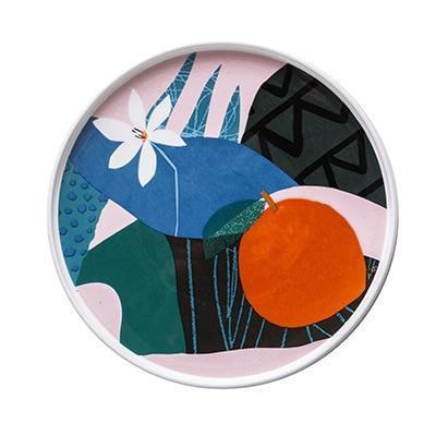 Abstract Floral Plates - Nordic Side - 