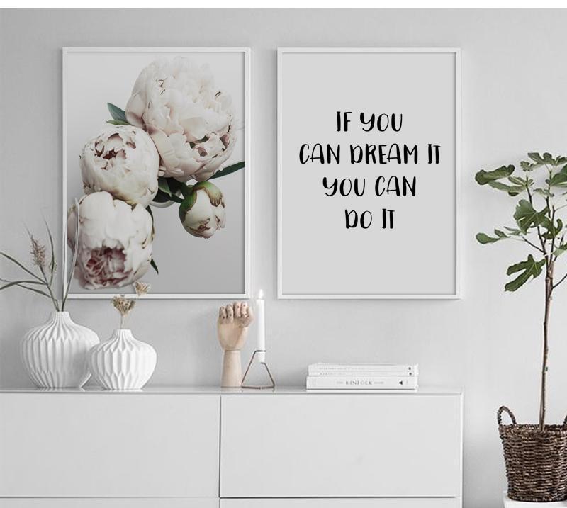 Scandi Quotes & Peony - Nordic Side - 