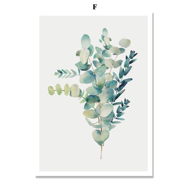 Watercolour Succulent Plants - Nordic Side - 