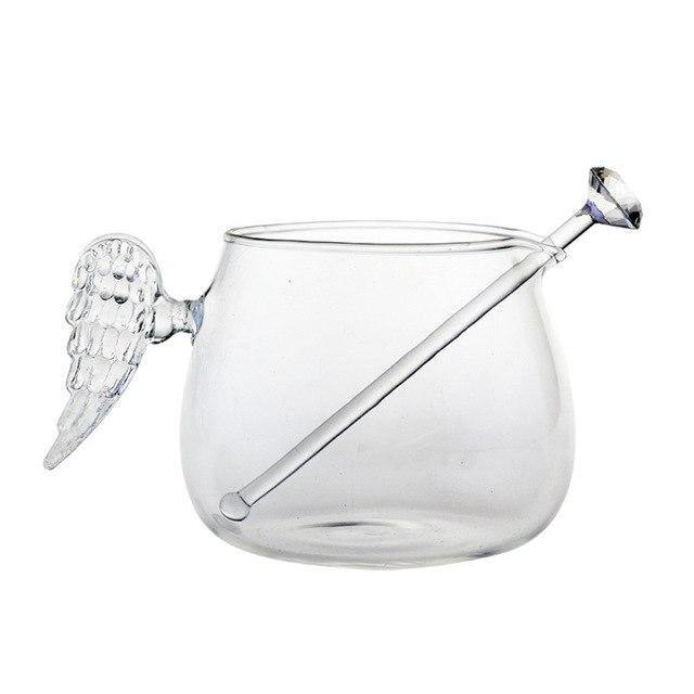 Angel Wing Glass Cup - Nordic Side - 