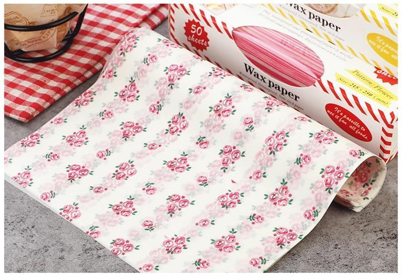 50Pcs Wax Paper - Nordic Side - 