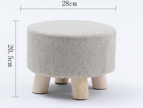 Huo - Modern Nordic Round Footstool - Nordic Side - 01-07