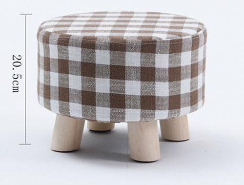 Huo - Modern Nordic Round Footstool - Nordic Side - 01-07