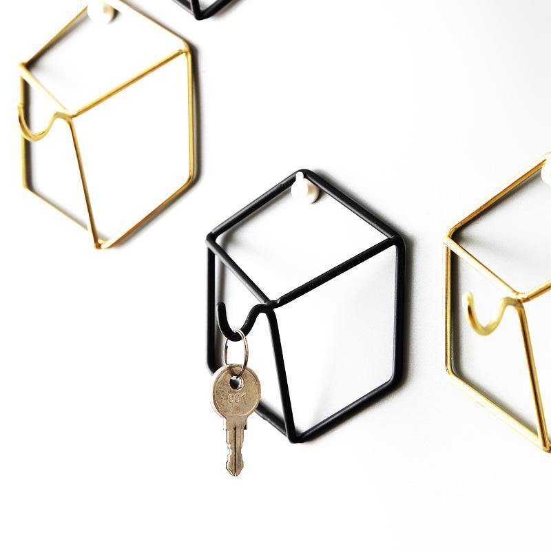 Iron Hexagonal Hanging Organisers - Nordic Side - 