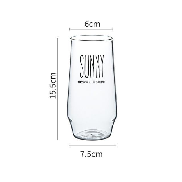 SUNNY Glass Cup - Nordic Side - 