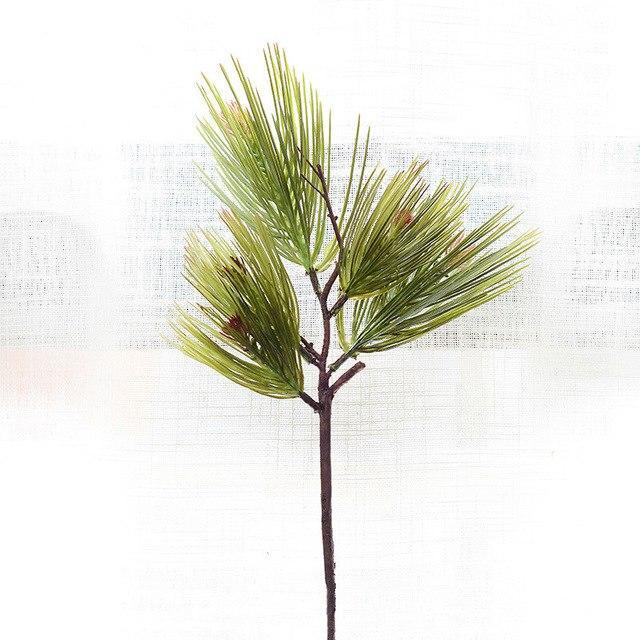 Artificial plants Five Head Pine Needles branch - 15.75 in.  DIY christmas tree xmas wreath material Artificial Flowers Bouquet - Nordic Side - 