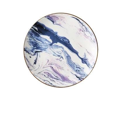 Blue & Purple Marble Ceramic - Nordic Side - 