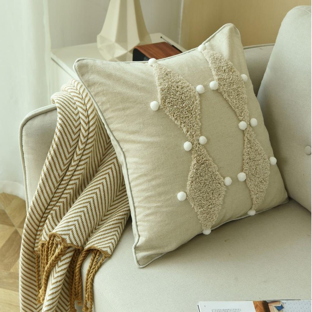 Diamond Embroidered Cushion - Nordic Side - 