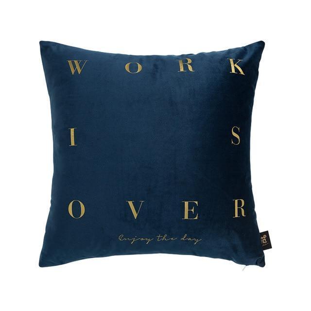 Velvet Cushions with Gold Letters - Nordic Side - 