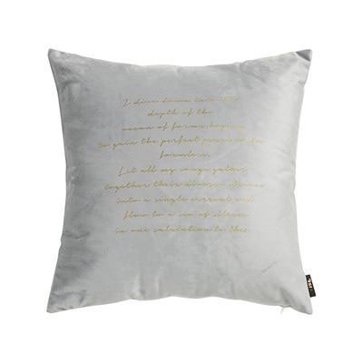 Velvet Cushions with Gold Letters - Nordic Side - 