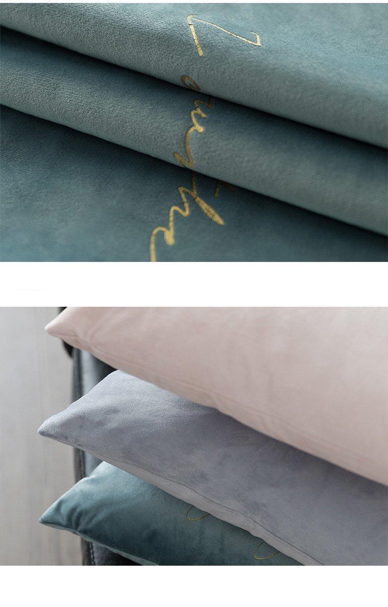 Velvet Cushions with Gold Letters - Nordic Side - 