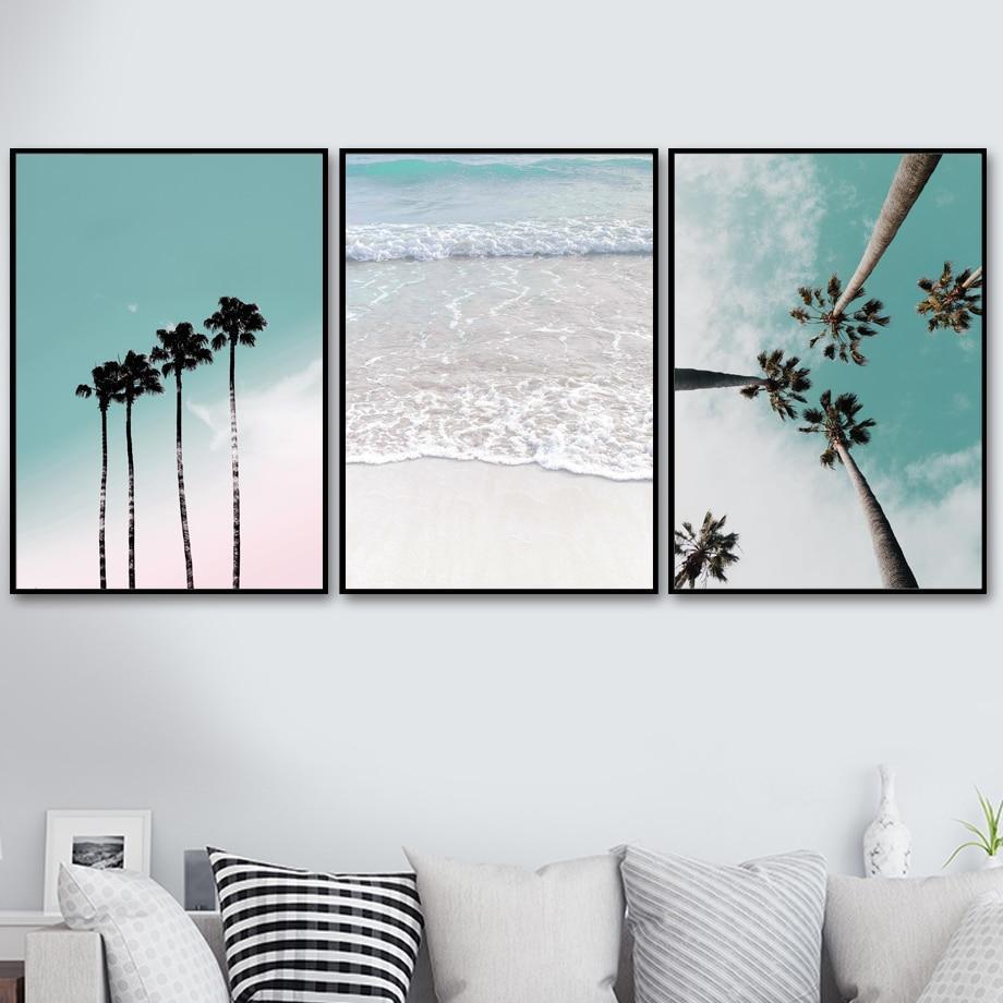 Palms on the Beach Wall Art - Nordic Side - 