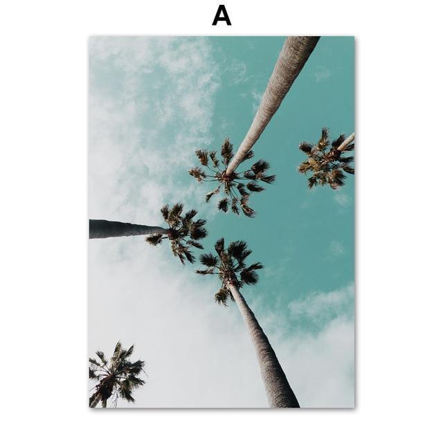 Palms on the Beach Wall Art - Nordic Side - 