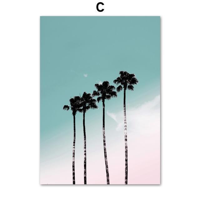 Palms on the Beach Wall Art - Nordic Side - 