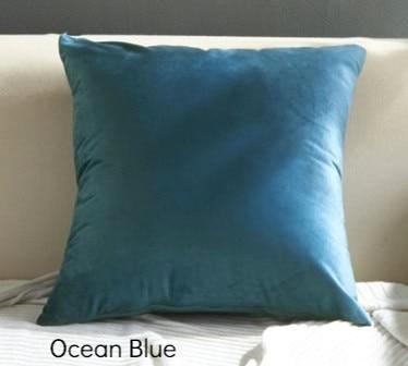 Square Velvet Cushion Cover - Nordic Side - 