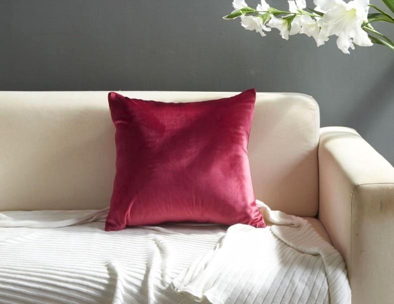 Square Velvet Cushion Cover - Nordic Side - 