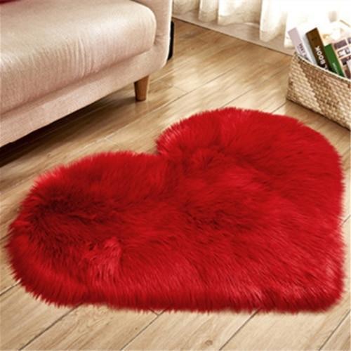 Cora - Faux Sheepskin Love Heart Rug - Nordic Side - 04-22, feed-cl0-over-80-dollars, large-rug, modern, modern-nordic, modern-rug, nordic, round-rug, shaggy-rug