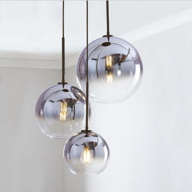 Silver & Gold Gradient Pendant Light - Nordic Side - 