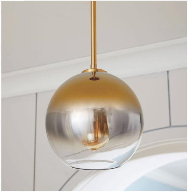 Silver & Gold Gradient Pendant Light - Nordic Side - 