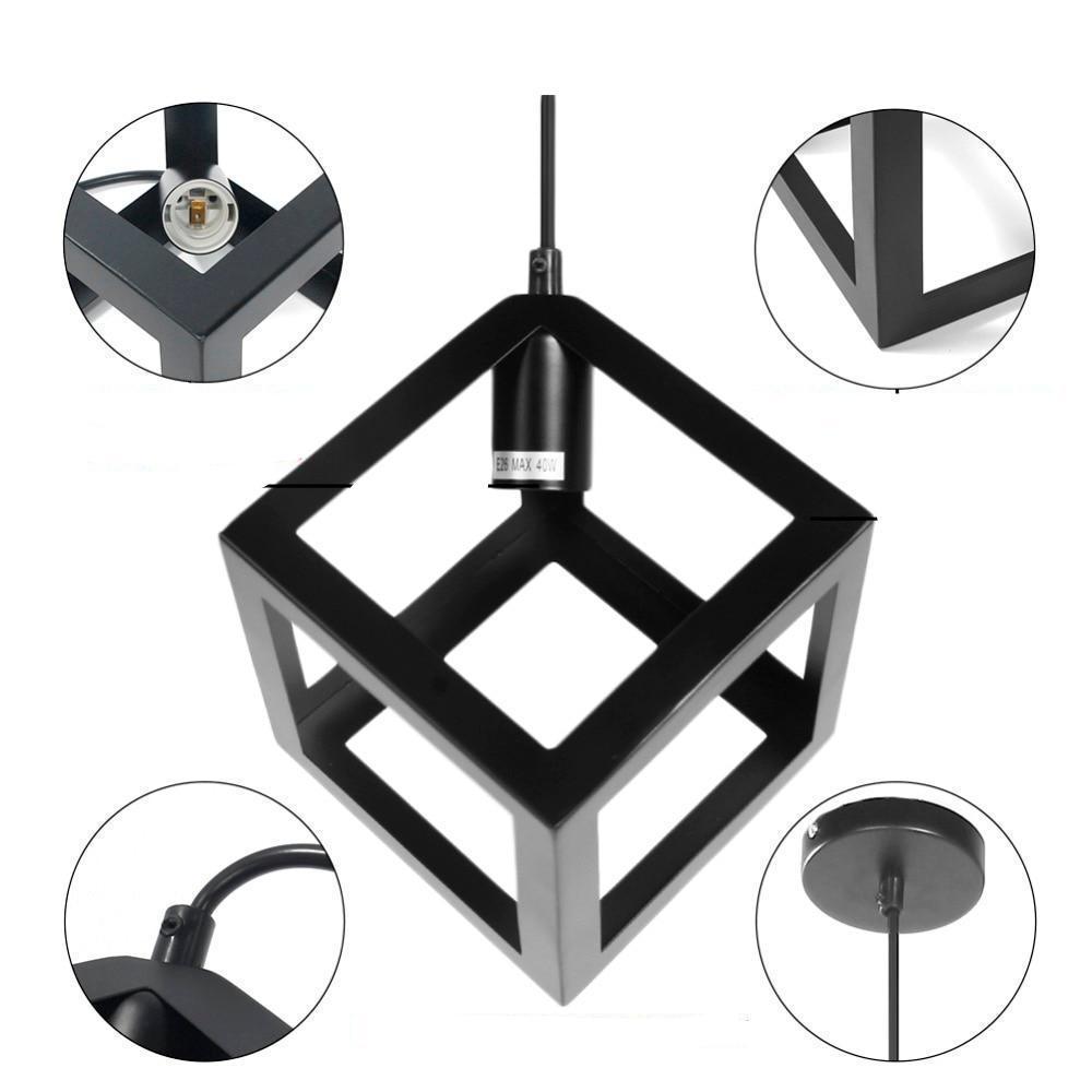 Caerus - Modern Nordic Geometric Cube Hanging Lamp - Nordic Side - 03-19, best-selling-lights, geometric, geometric-lamp, hanging-lamp, industrial, lamp, light, lighting, lighting-tag, modern