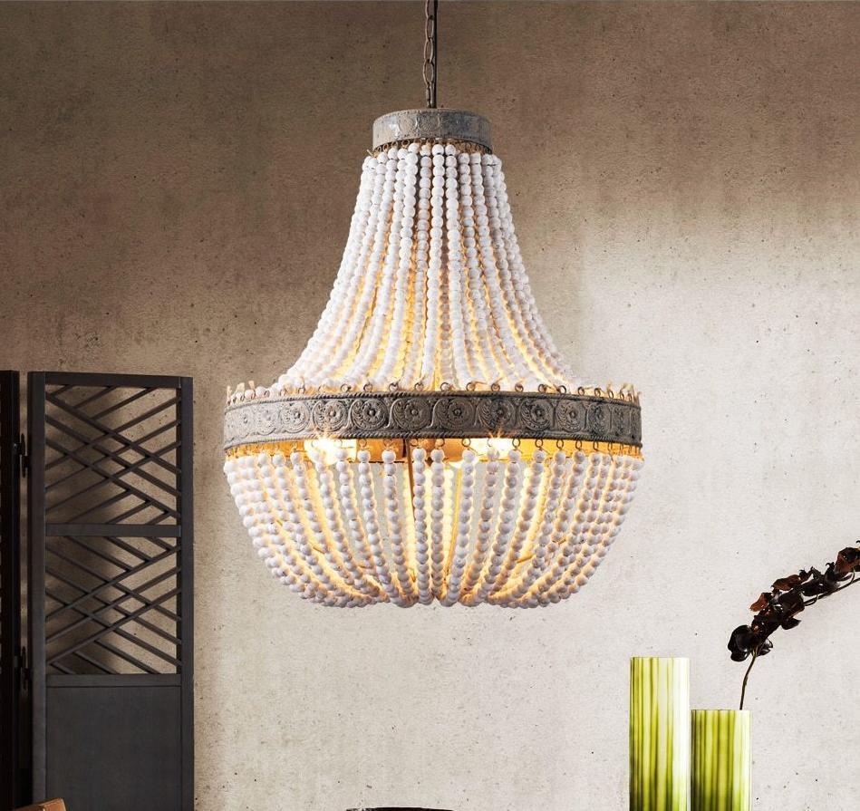 Metis - Vintage Wooden Beaded Round Chandelier - Nordic Side - 03-19, best-selling-lights, chandelier, feed-cl0-over-80-dollars, hanging-lamp, lamp, light, lighting, lighting-tag, modern-ligh