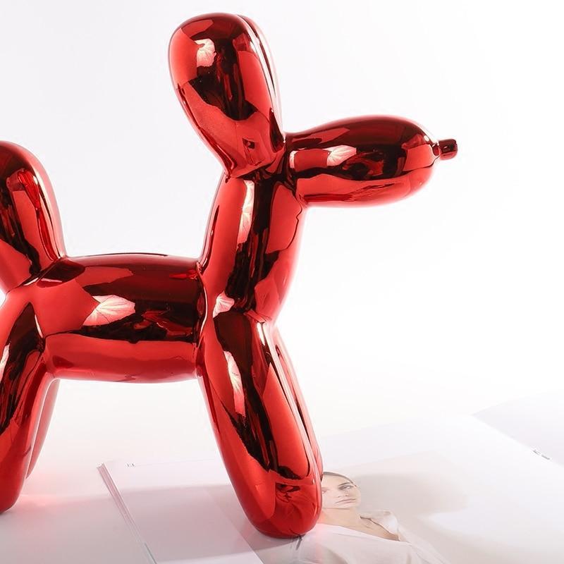 Metallic Ceramic Balloon Dog (Piggy Bank) - Nordic Side - 