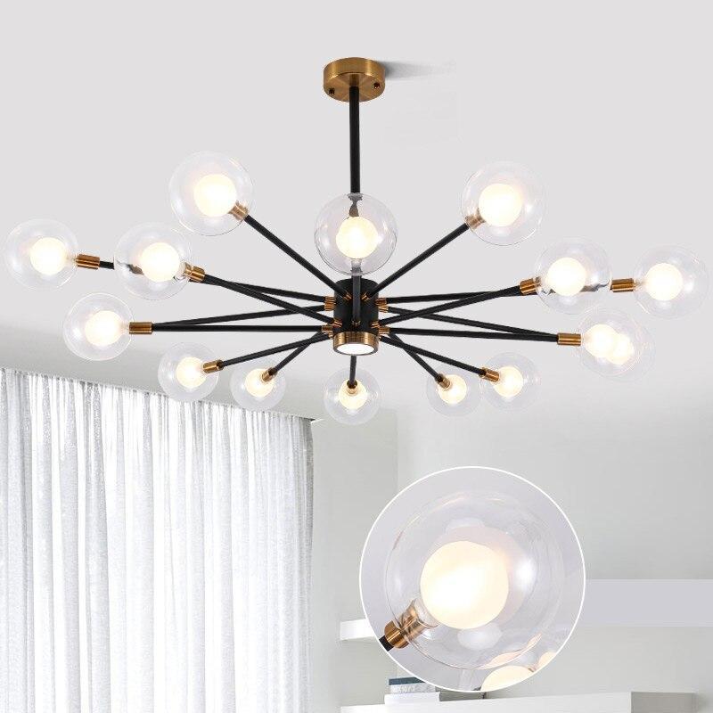 Nordic Black & Copper Chandelier - Nordic Side - 