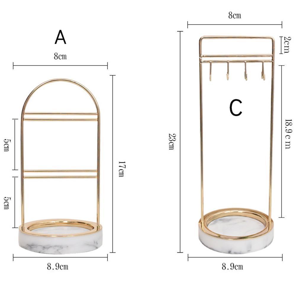 Gold Jewelry Earings Stand - Nordic Side - 