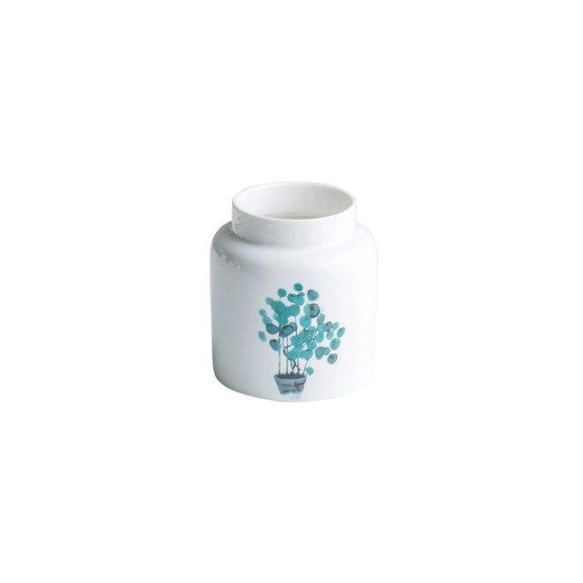 Palm Marble Ceramic Mini Pot - Nordic Side - 