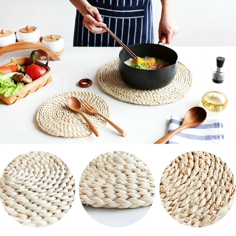 Corn Stem Woven Table Mat - Nordic Side - 