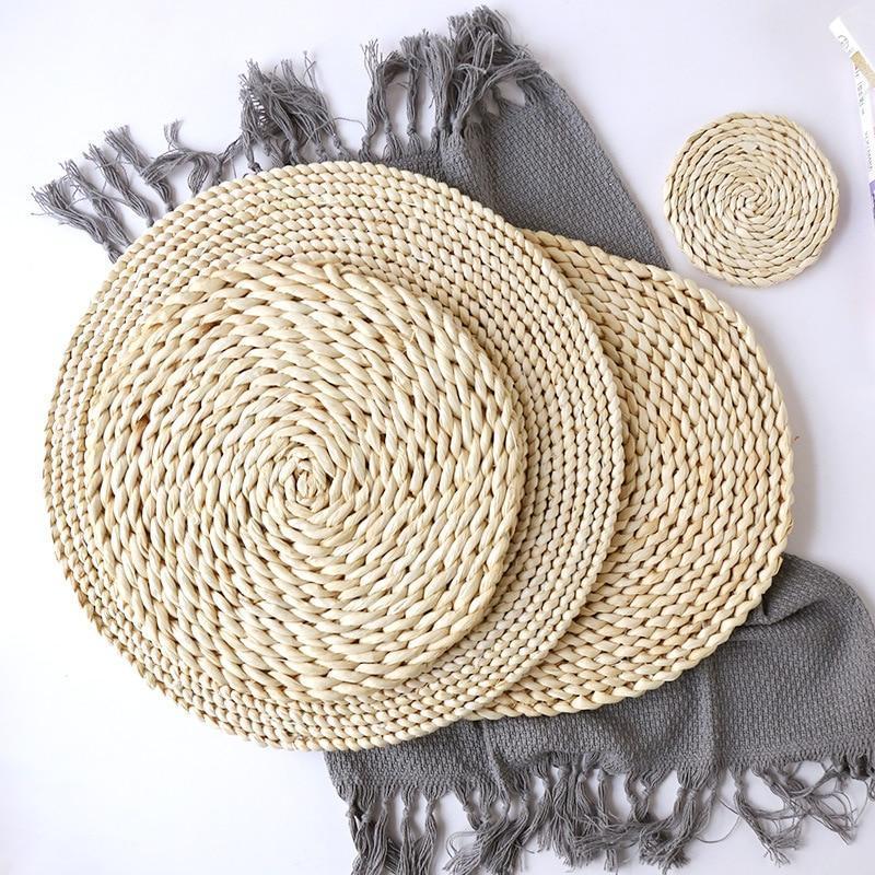 Corn Stem Woven Table Mat - Nordic Side - 