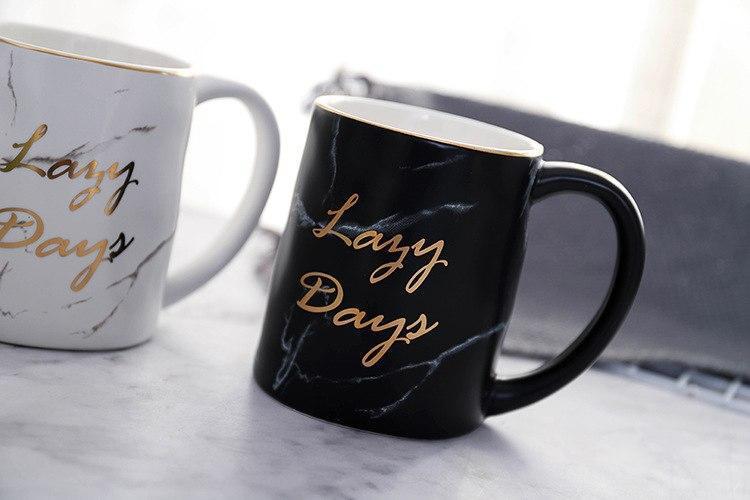 Lazy Days Marble Mugs - Nordic Side - 