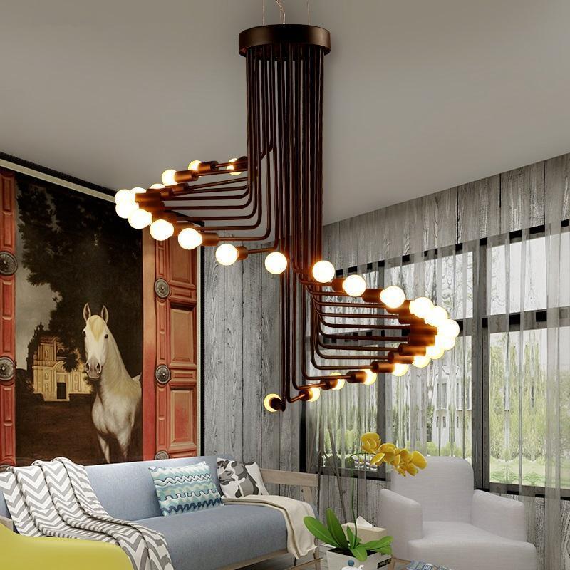 Ava - Modern Nordic Spiral Chandelier - Nordic Side - 01-16, best-selling-lights, chandelier, feed-cl0-over-80-dollars, hanging-lamp, lamp, light, lighting, lighting-tag, modern, modern-light