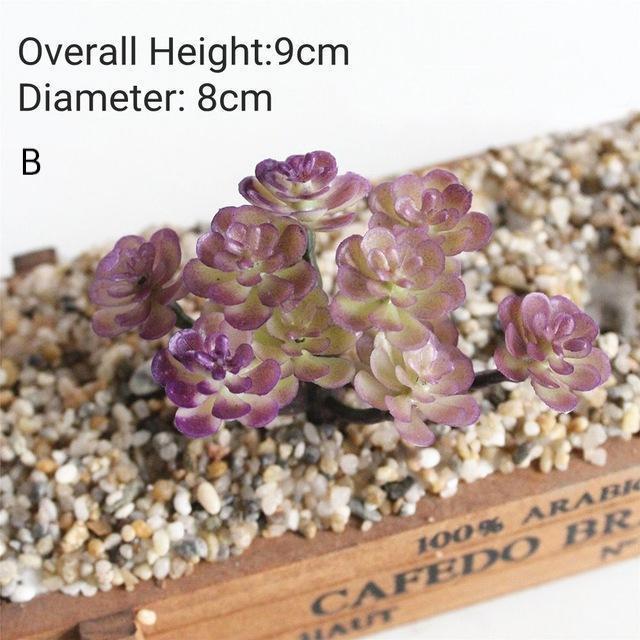 Purple Artificial Succulent - Nordic Side - 