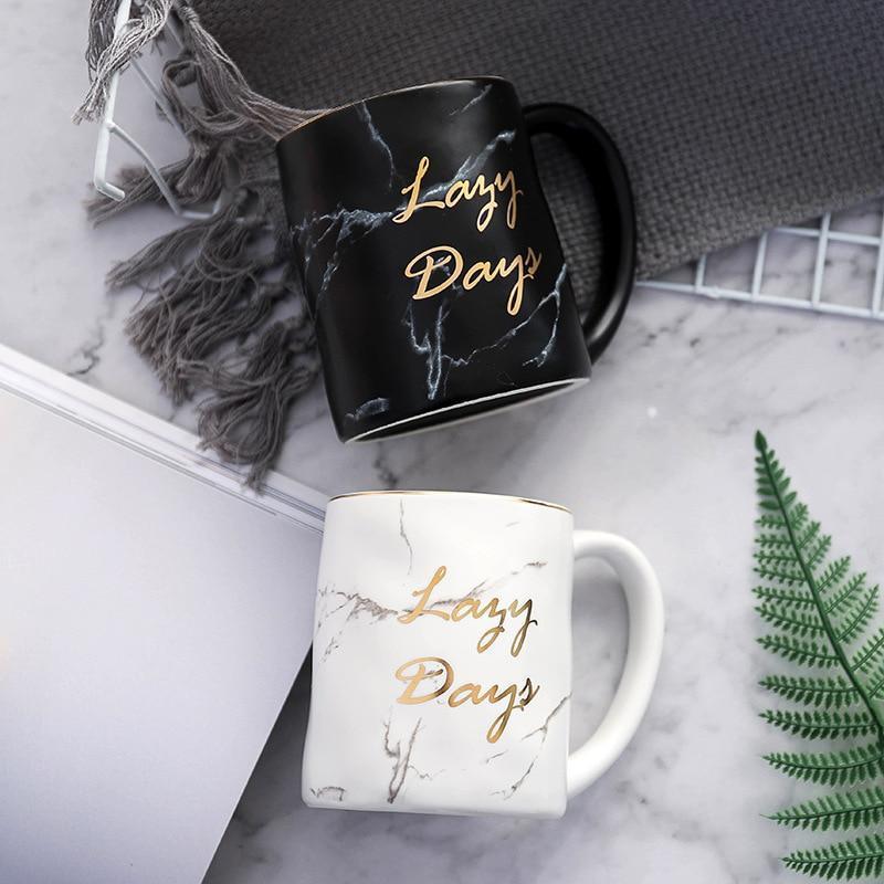 Lazy Days Marble Mugs - Nordic Side - 